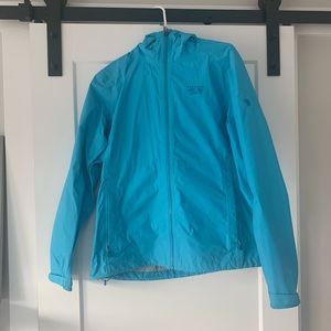 Mountain hardwear rain jacket blue